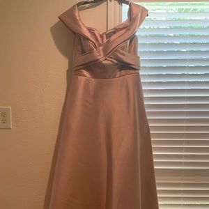Bridesmaid Dress pink size 14 off the shoulder